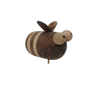 Distributeur de Cure-Dents en Bois avec Motif d’Abeille pour Décor de Table