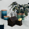 Porte-Cure-Dents en Bois avec Motif de Cottage pour Votre Table