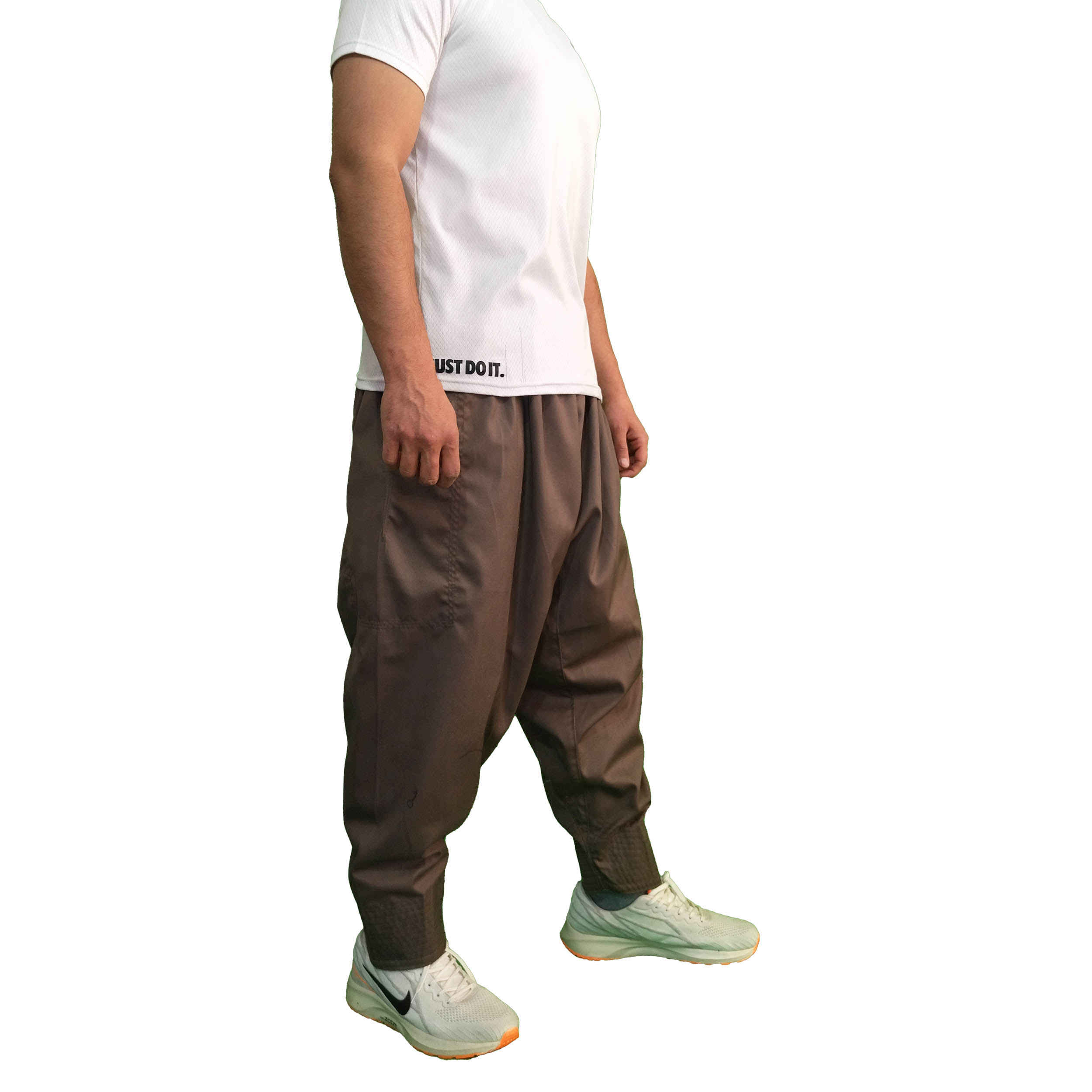 Pantalon Traditionnel Kurde – Marron Classique Shalwar