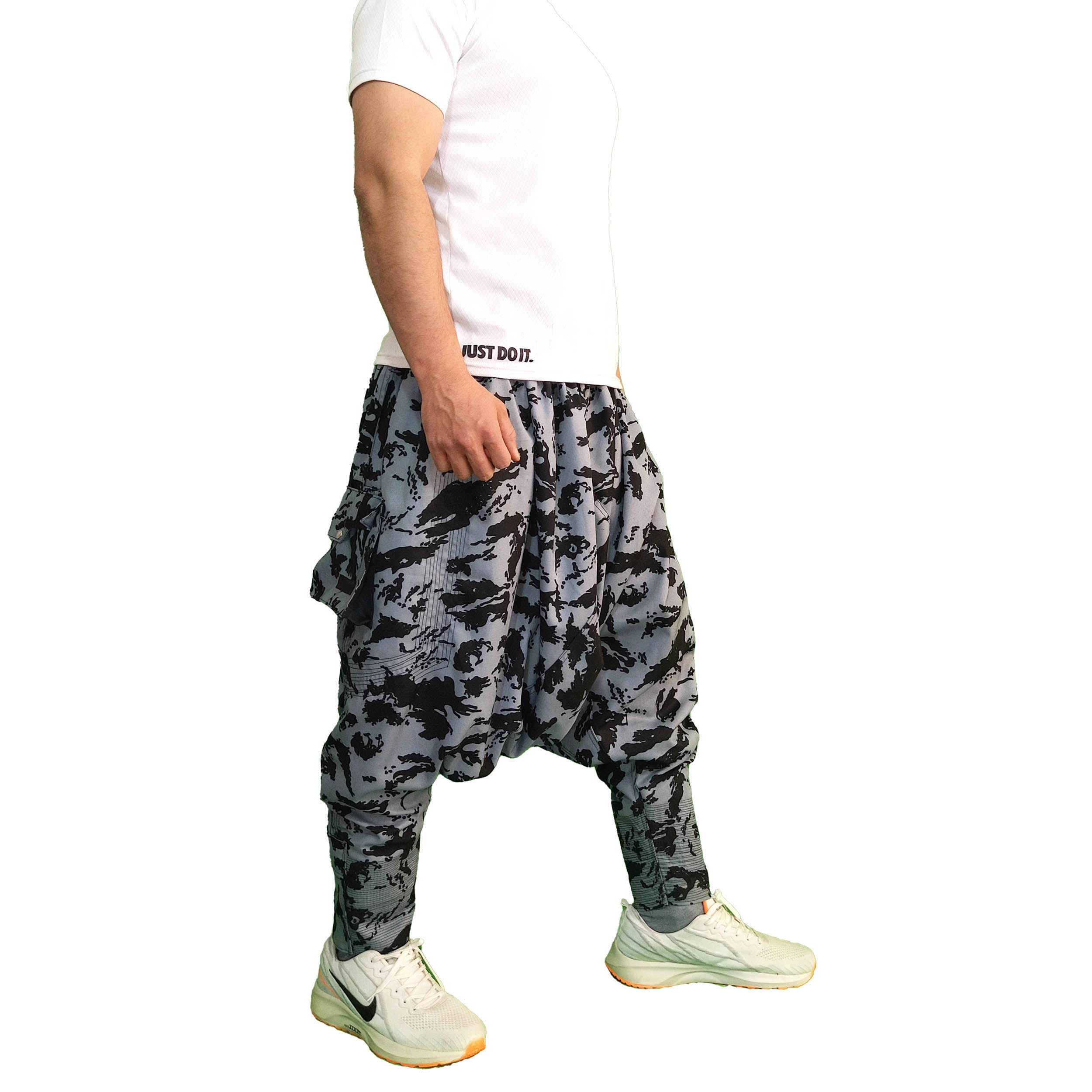 Pantalon Traditionnel Kurde – Gris Palangi Shalwar