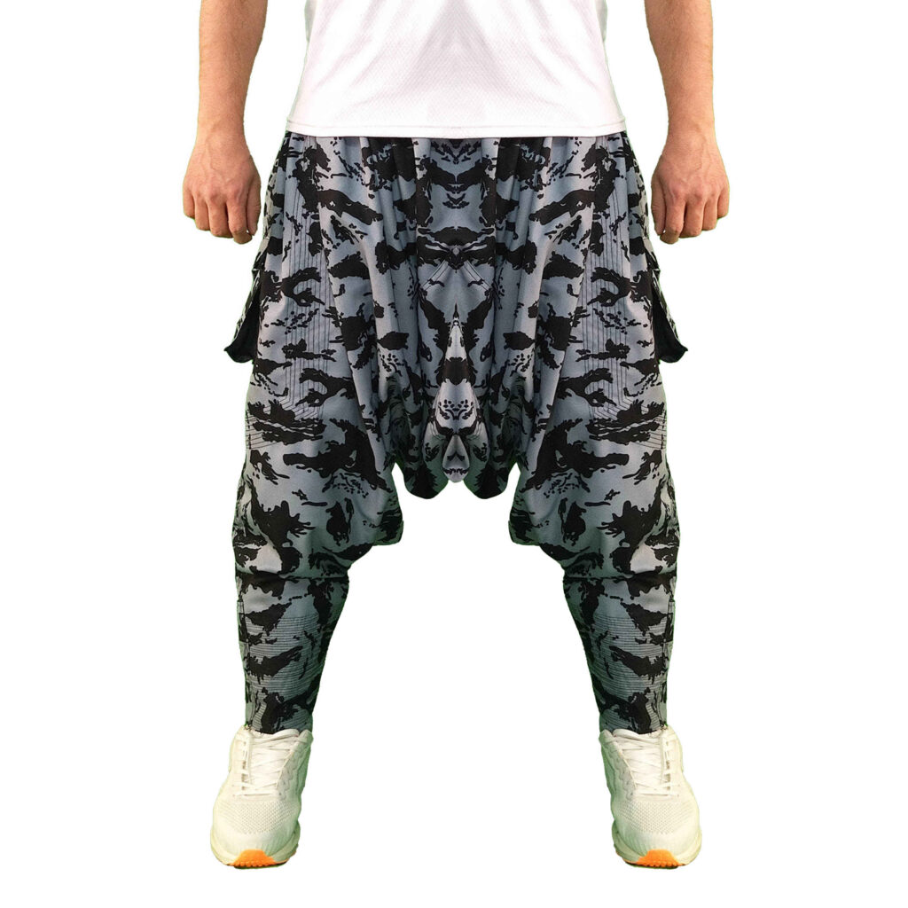 Pantalon Traditionnel Kurde – Gris Palangi Shalwar