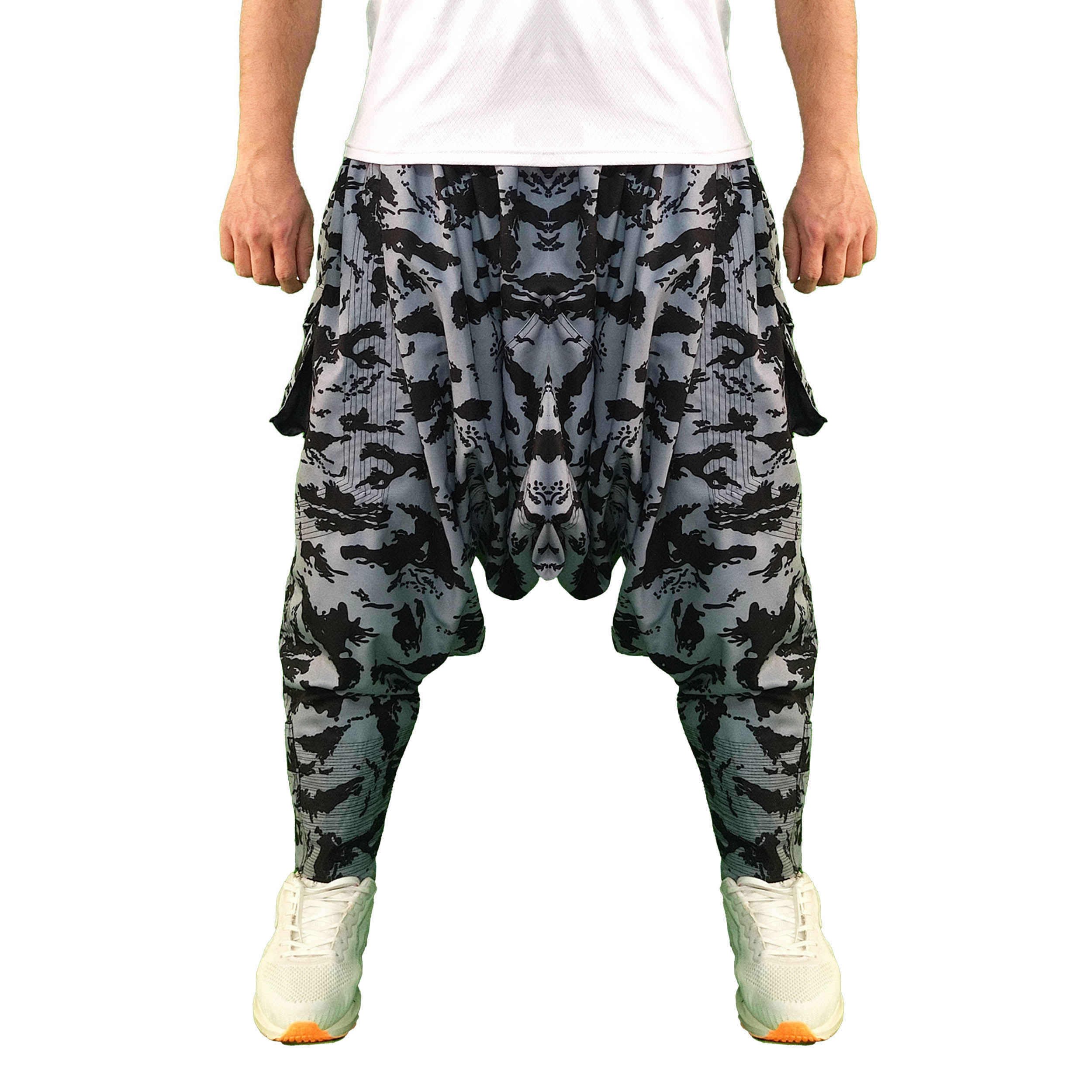 Pantalon Traditionnel Kurde – Gris Palangi Shalwar