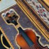 Étui Rigide pour Violon Fait Main en Bois de Sapin et Cuir Naturel