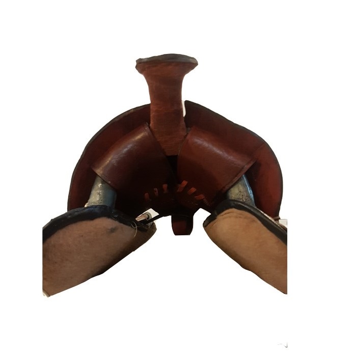 Sacoche de selle en cuir véritable western pour cheval – Fait main