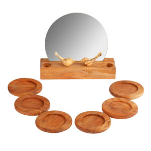 Ensemble Haft-Seen en bois pour Norouz – Motif poisson traditionnel