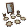 Ensemble Haft-Seen en bois pour Norouz – Motif Shamseh