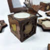 Ensemble Haft-Seen en bois pour Norouz – Motif Shamseh