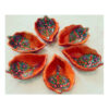 Ensemble Haft-Seen en bois pour Norouz – Motif feuille traditionnelle