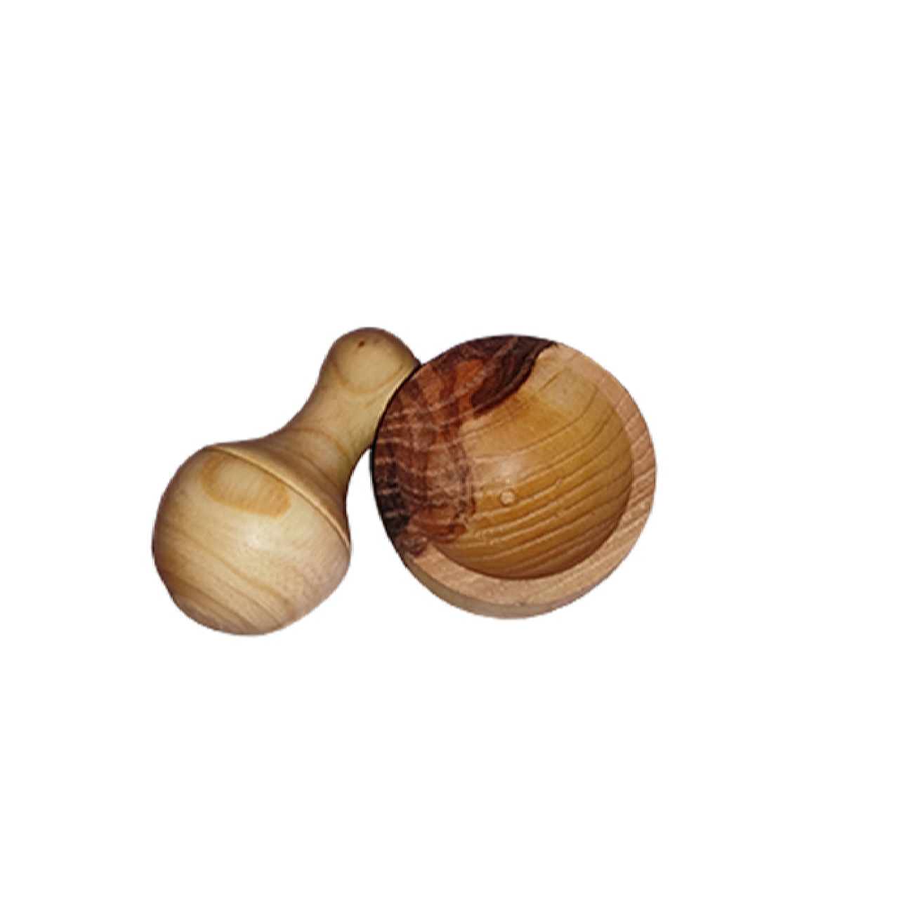 Ensemble Mortier et Pilon en Bois Fait Main pour l’Excellence Culinaire