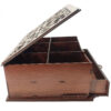 Boîte organisatrice en bois 6 compartiments pour une variété de sachets de thé