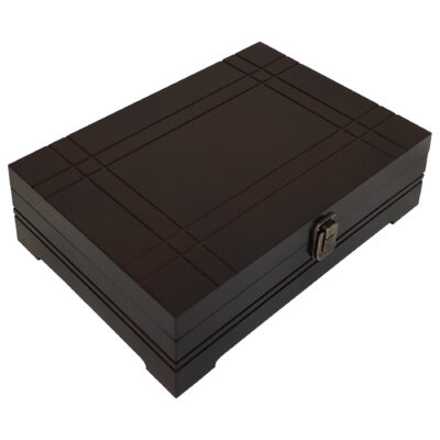 Organisateur à sachets de thé en bois 8 compartiments – Boîte de rangement spacieuse et stylée pour thé, snacks et chocolat
