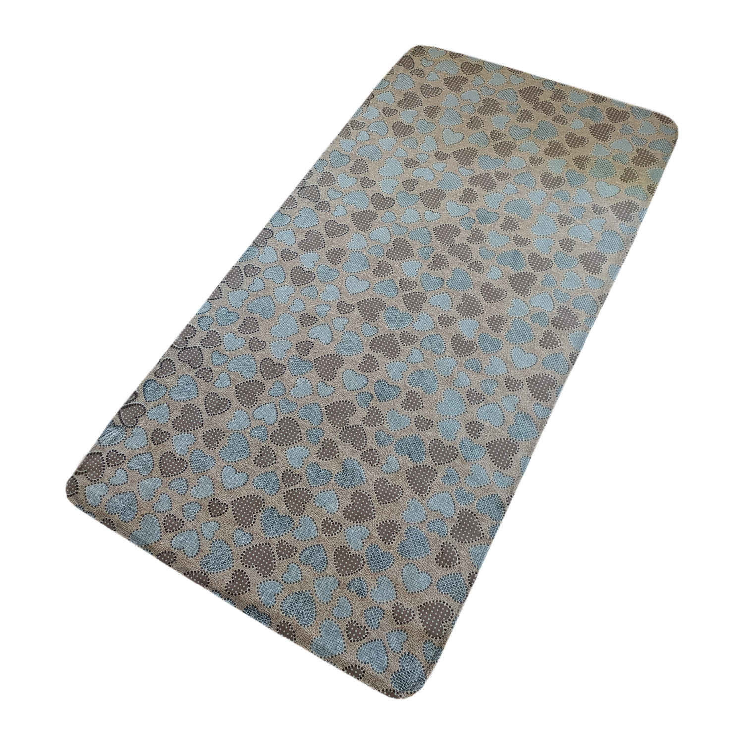 Housse de matelas en coton – Ajustée, respirante, lavable, motif cœur, 195×90 cm