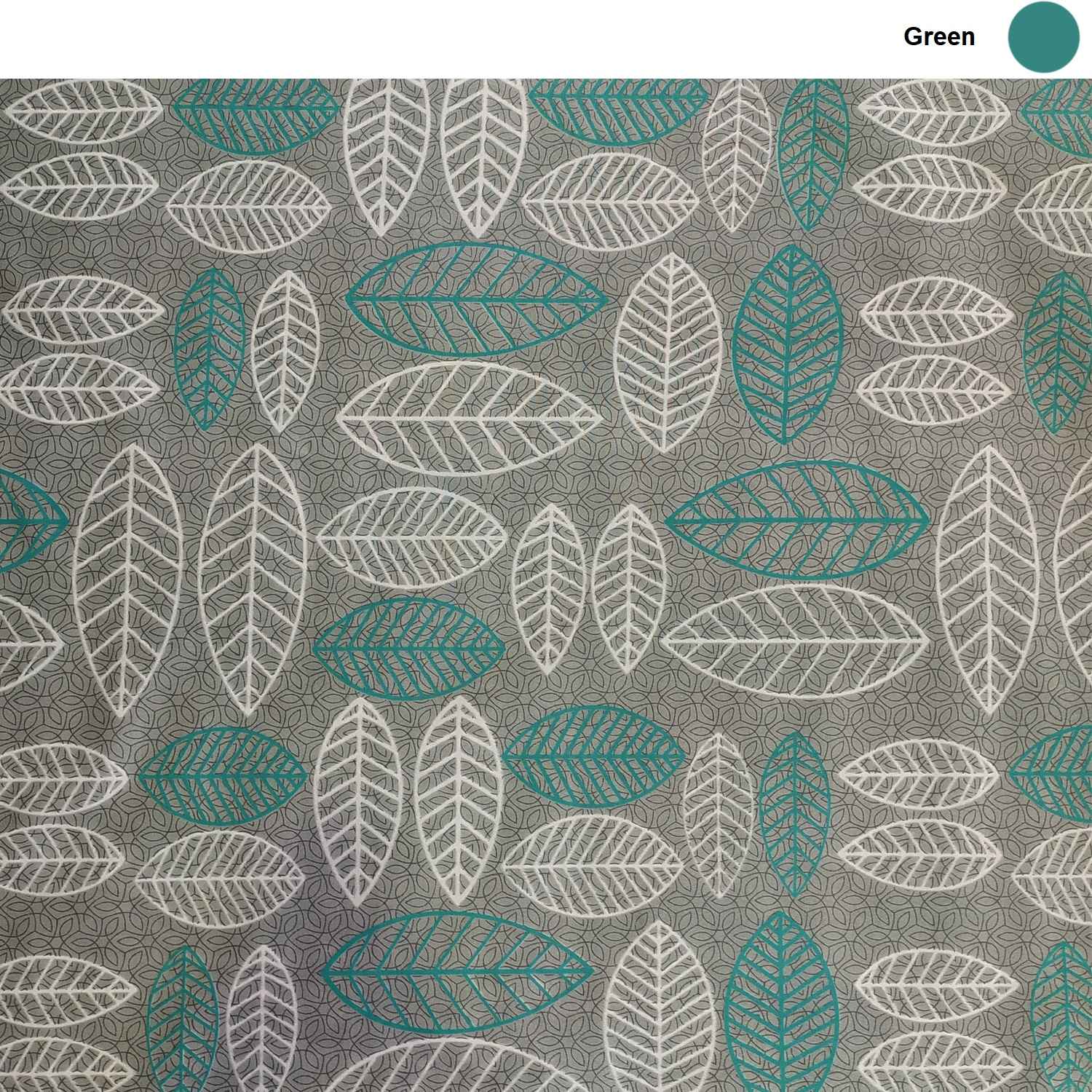 Housse de matelas en coton – Ajustée, respirante, lavable, motif feuilles, 195×90 cm