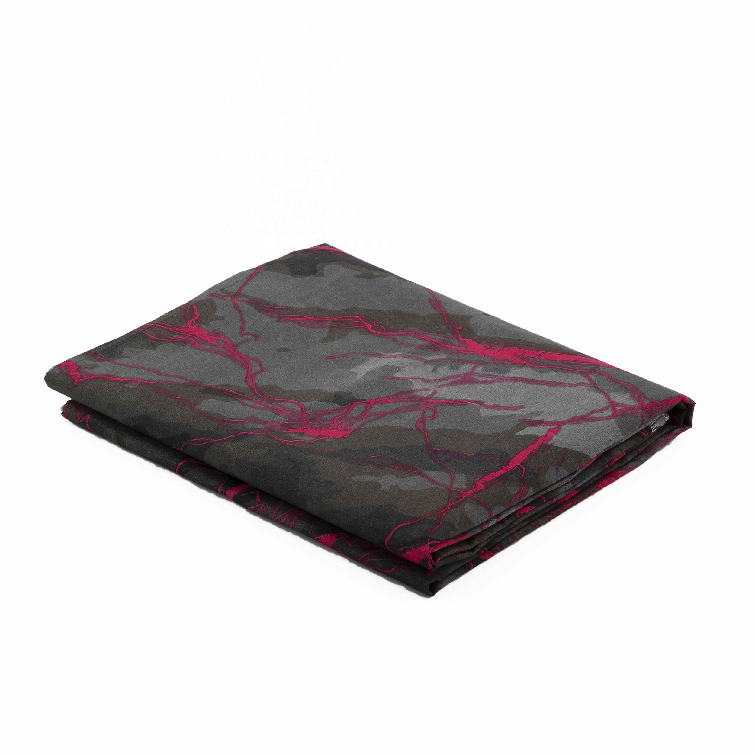 Housse de matelas en coton – Ajustée, respirante, motif marbre avec fermeture éclair, 190×90 cm