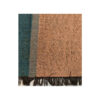 Tapis Kilim en laine persane véritablement tissé à la main en Khorasan vert & marron