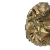 Figurine géométrique de lion cubisme doré - Sculpture d'art cubiste