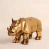 Figurine géométrique de rhinocéros cubisme pour décor à la maison