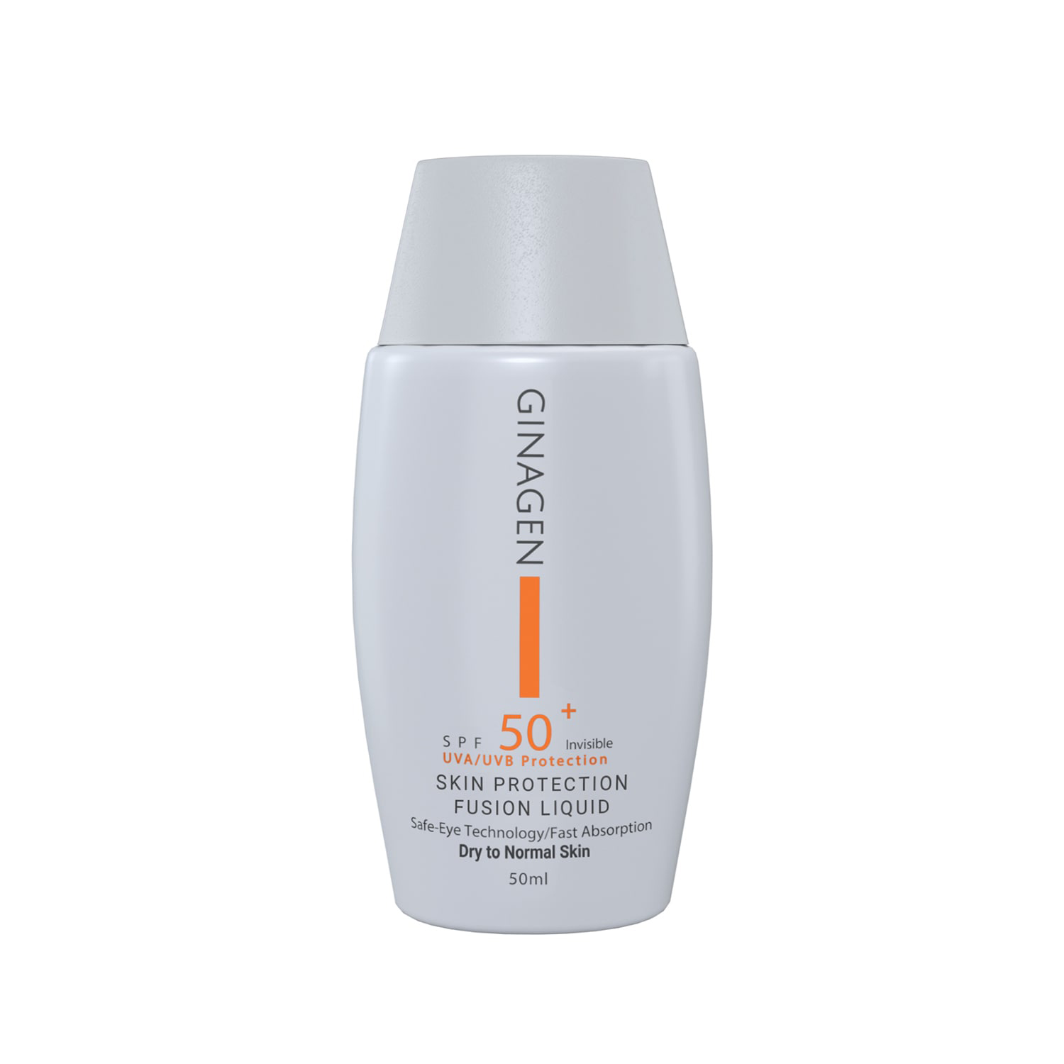 Ginagen Écran Solaire Incolore SPF50 pour Peaux Grasses 50 ml