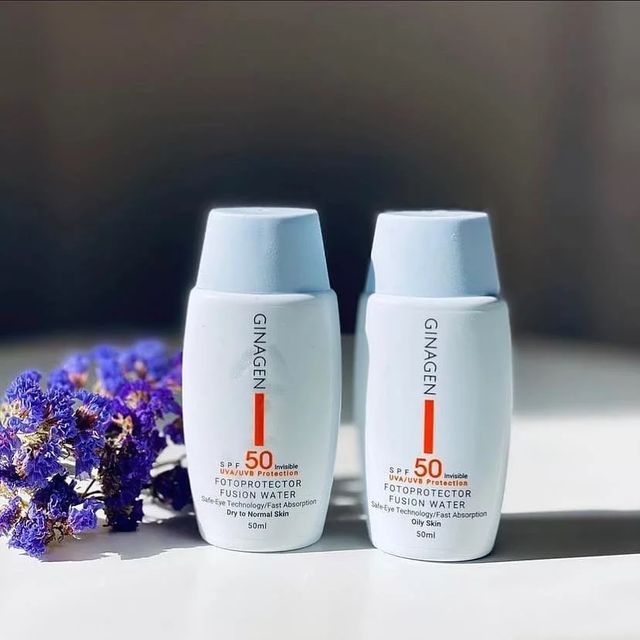 Ginagen Écran Solaire Incolore SPF50 pour Peaux Grasses 50 ml