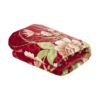 Couverture Golbaft Persane pour Lit Simple Motif Floral Rouge Design