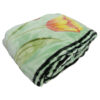 Couverture Golbaft Persane pour Lit Simple Motif Floral Vert