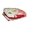 Couverture Golbaft Persane pour Lit Simple Motif Floral Rouge