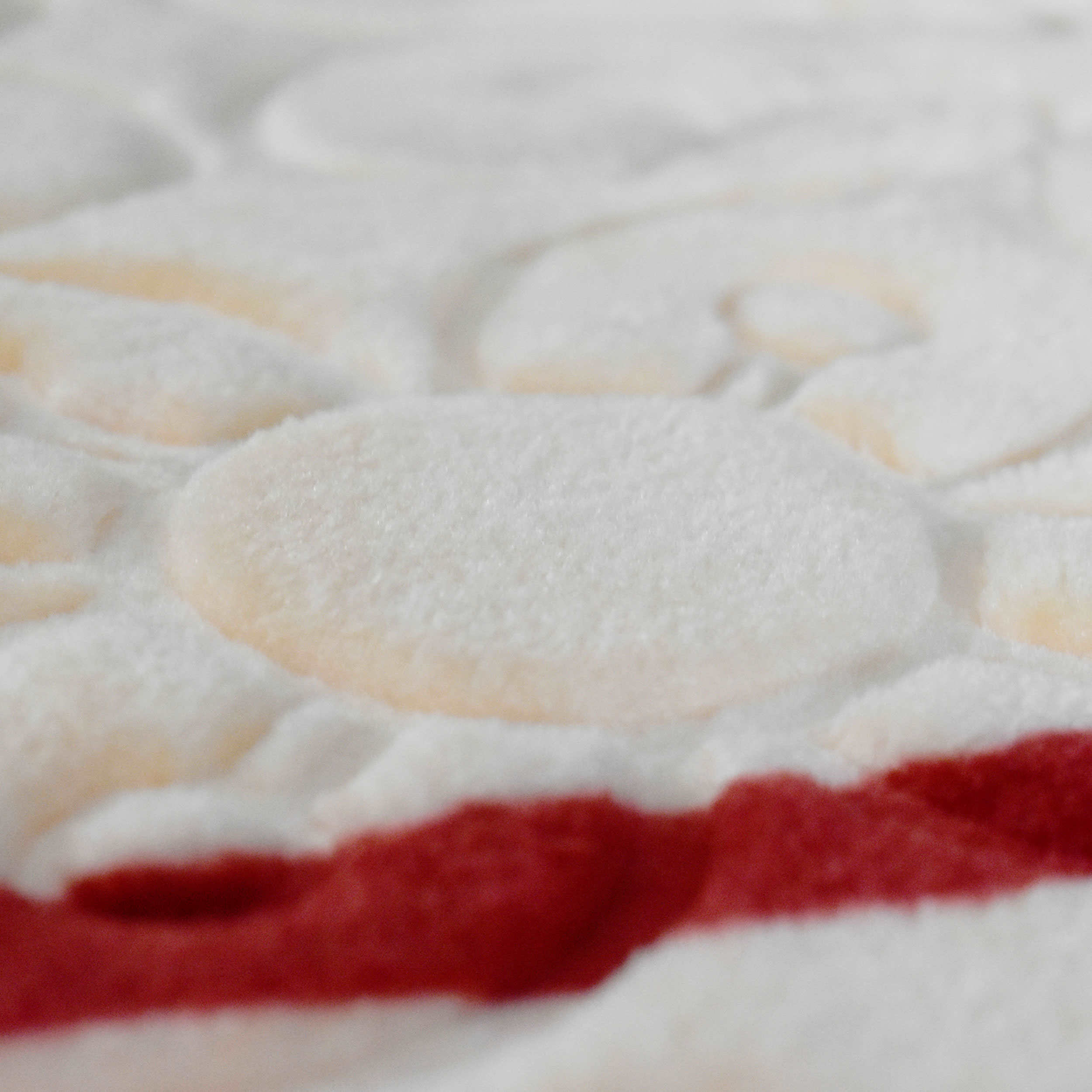 Couverture Golbaft Persane pour Lit Simple Motif Floral Rouge