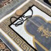 Tapis de prière islamique en velours Sajadah traditionnel cramoisi