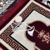 Tapis de prière islamique en velours Sajadah traditionnel cramoisi