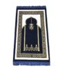 Tapis de prière islamique en velours Sajadah traditionnel cramoisi