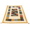 Tapis Gabbeh en laine persane tissé à la main en Fars Kashkuli crème
