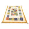 Tapis Gabbeh en laine persane tissé à la main en Fars Kashkuli crème
