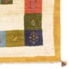 Tapis Gabbeh en laine persane tissé à la main en Fars Kashkuli crème