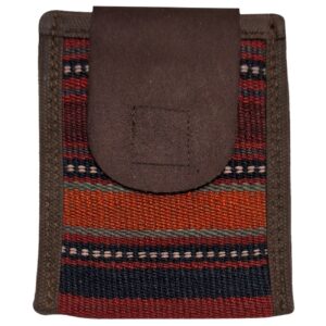 Portefeuille de cou fait main avec design Kilim rayé