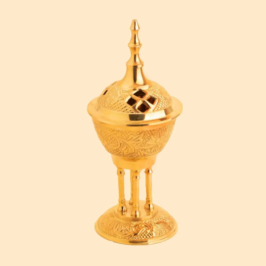 Brûleur de Esfand et Bakhoor en laiton – Style traditionnel