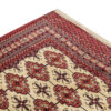 Tapis persan avec laine noué à la main authentique à Golestan Torkaman rouge
