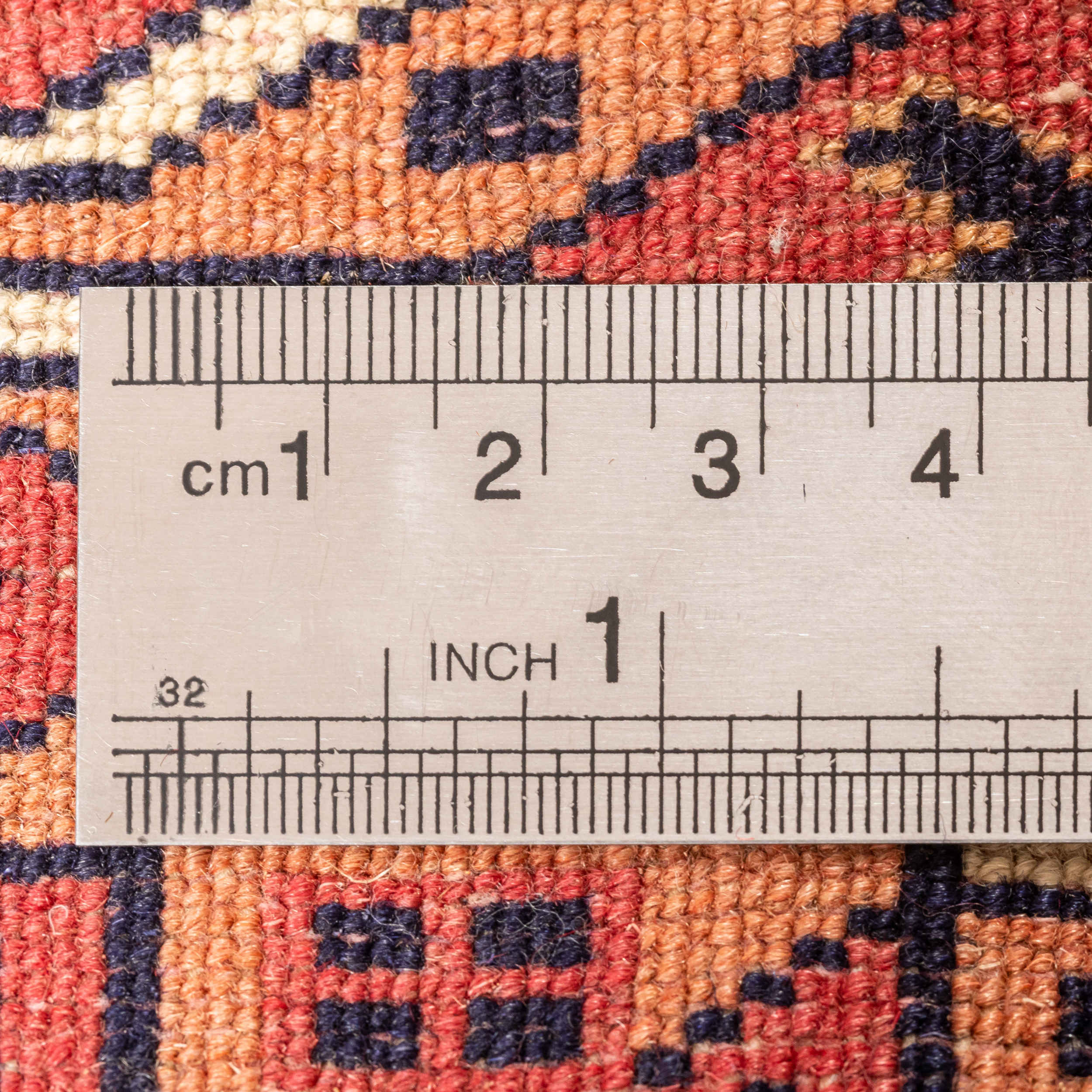 Tapis persan avec laine noué à la main authentique à Golestan Torkaman rouge