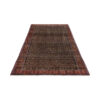 Tapis persan avec laine original noué à la main à Kurdistan Herati marron