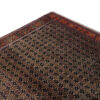 Tapis persan avec laine original noué à la main à Kurdistan Herati marron