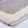 Tapis Gabbeh en laine persane véritablement tissé à la main bordé brun