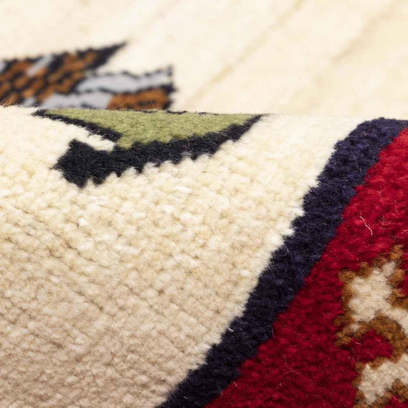 Tapis Gabbeh en laine persane tissé à la main en Fars oiseaux & fleurs