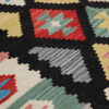 Tapis Kilim en laine persane véritablement tissé à la main en Fars Qashqai