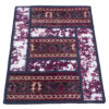 Tapis Persan Vintage Patchwork Noué à la Main Cramoisi