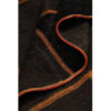 Tapis Persan Vintage Patchwork Noué à la Main Marron Foncé