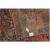 Tapis Persan Vintage Patchwork Noué à la Main Tabriz Orange
