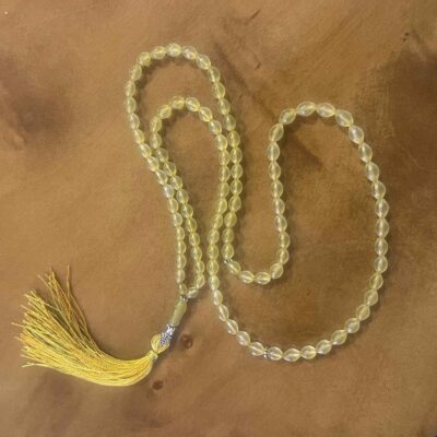 Chapelet afghan Shah Maghsoud jaune – 101 perles de prière