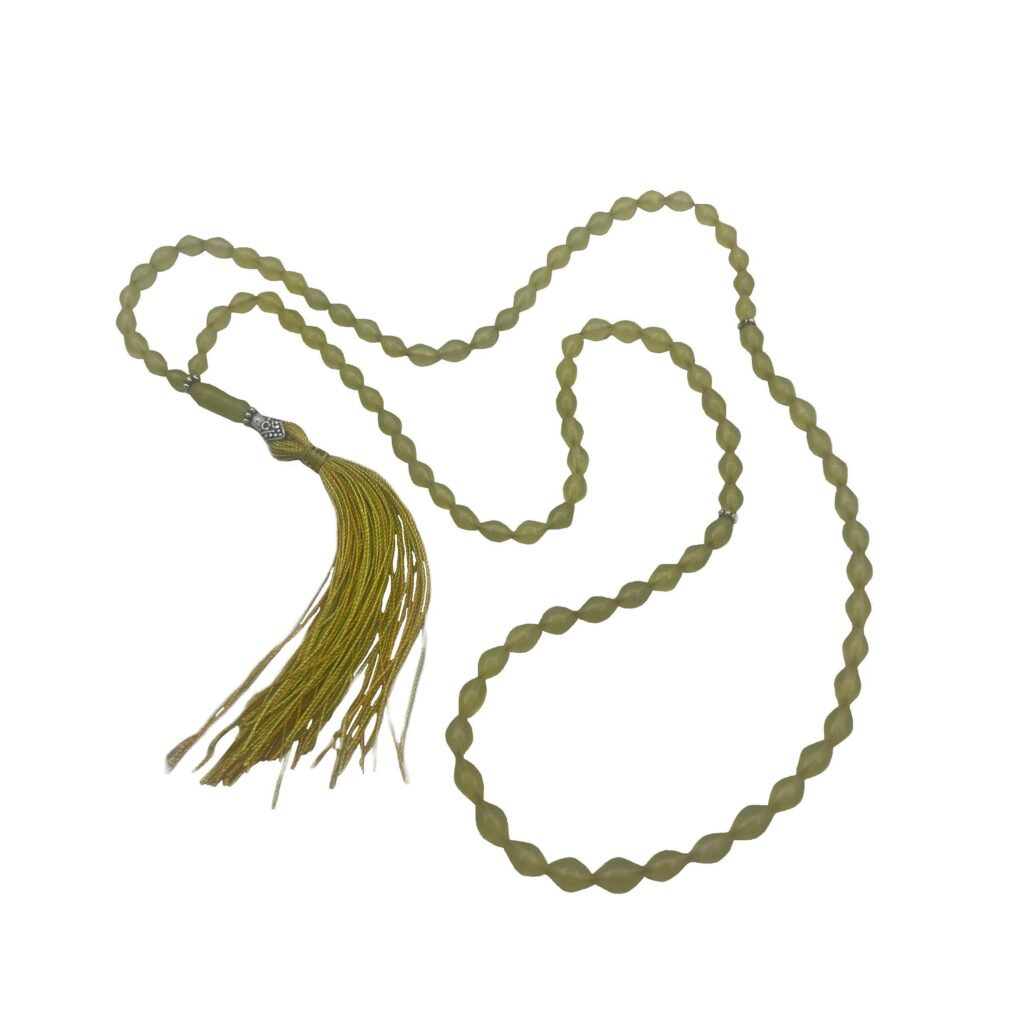 Chapelet afghan Shah Maghsoud jaune – 101 perles de prière