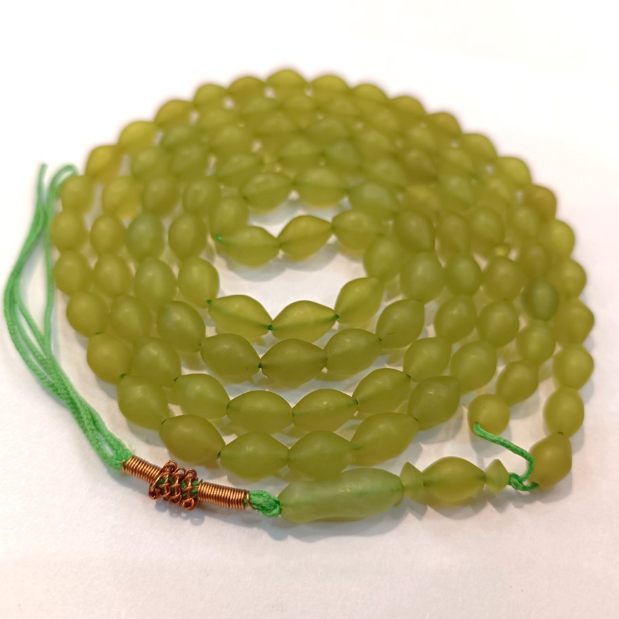 Chapelet afghan Shah Maghsoud en serpentine – 101 perles de prière