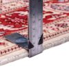 Tapis persan en soie noué à la main original à Tabriz Lachak Toranj rouge