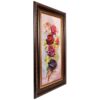 Tapis persan figuratif noué à la main de Tabriz représentant des roses